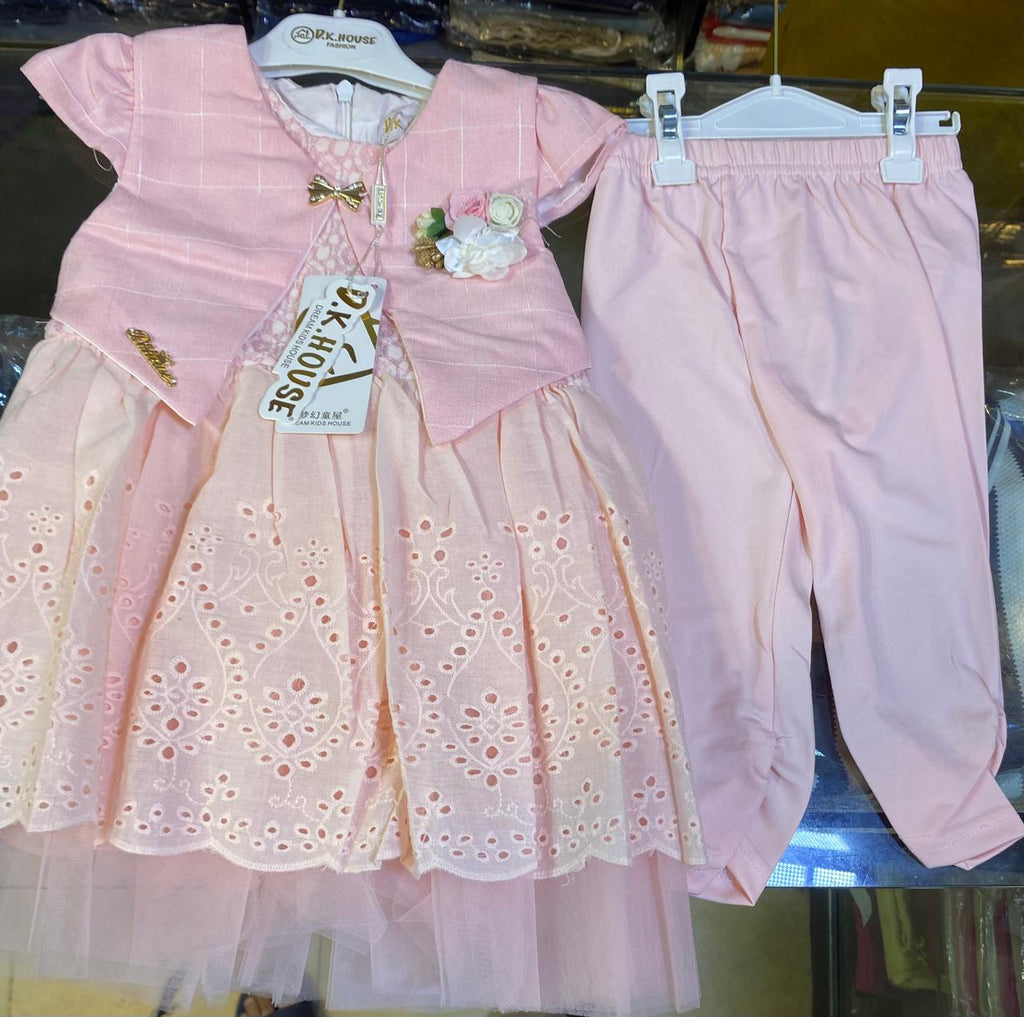 Stylish Baby Girls Frocks - New Arrival