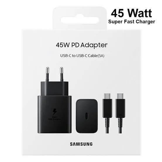 Samsung 45W Super Fast Charger With 1m 5A USB-C To USB-C Cable