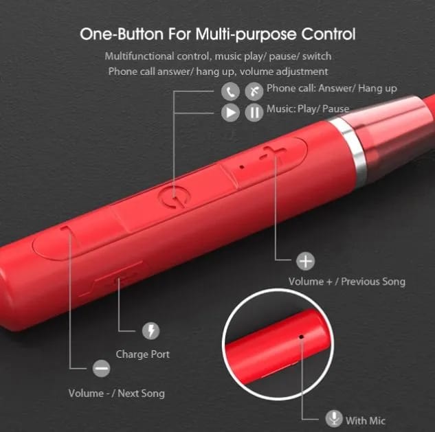 Lenovo HE05 Wireless Neckband Bluetooth 5.0 Headset