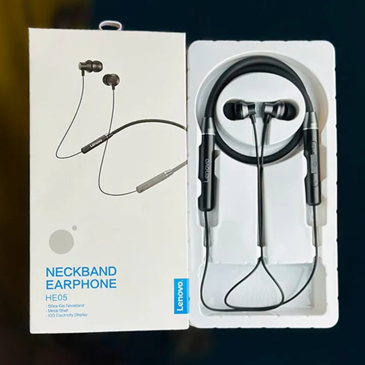 Lenovo HE05 Wireless Neckband Bluetooth 5.0 Headset